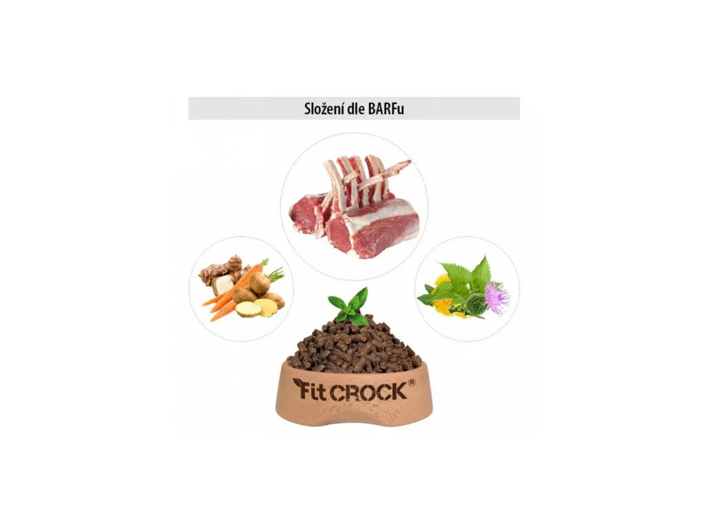 Fit-Crock Classic Jehněčí – granule lisované za studena 10 kg MIN